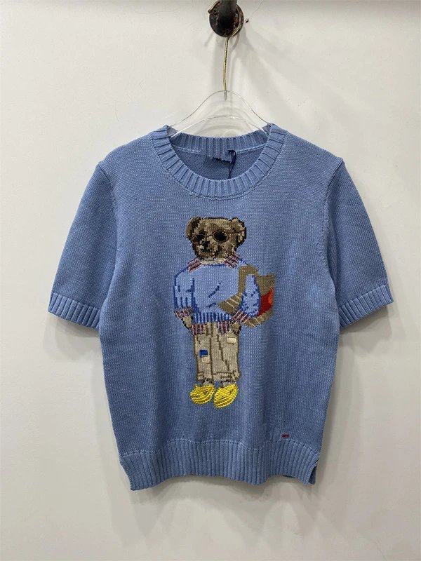 短袖浅蓝熊