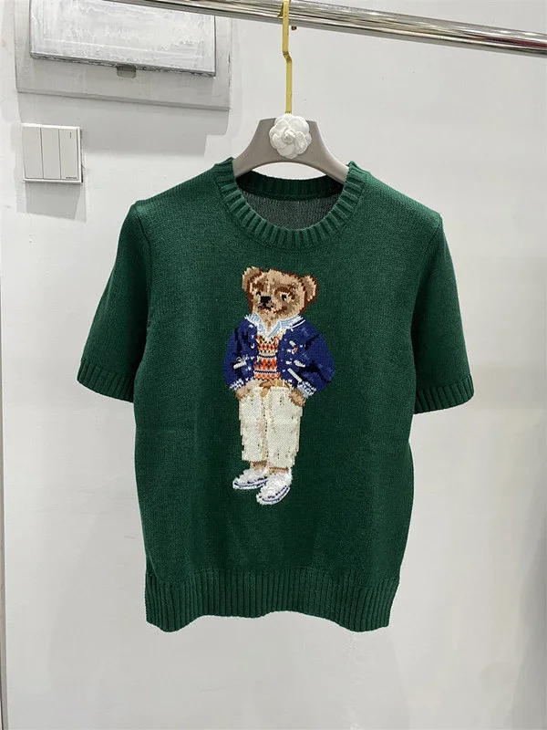 Polo Ralph Lauren Knitwear Crewneck knit sweater with bear or flag motif product detail image 26