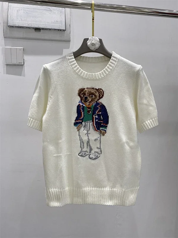 Polo Ralph Lauren Knitwear Crewneck knit sweater with bear or flag motif product detail image 15