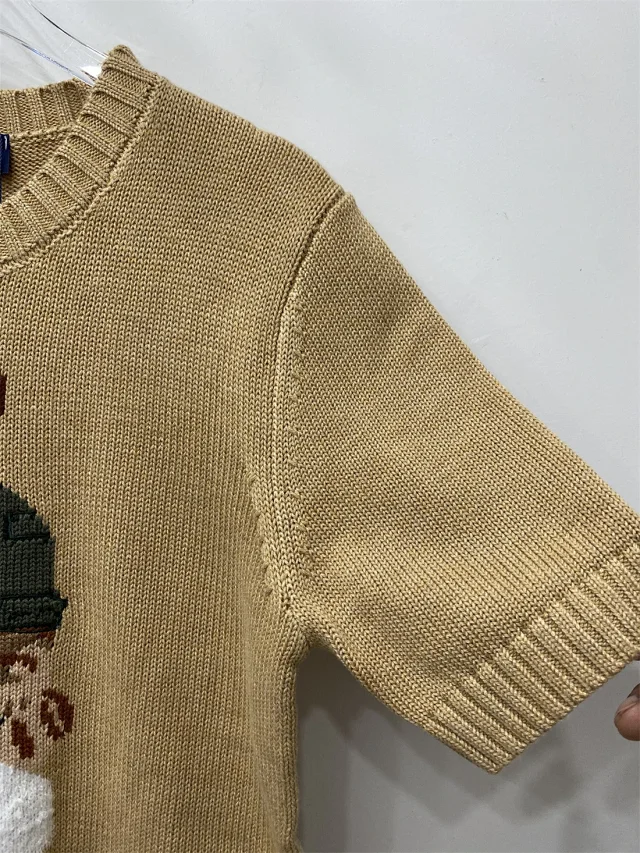 Polo Ralph Lauren Knitwear Crewneck knit sweater with bear or flag motif product detail image 36