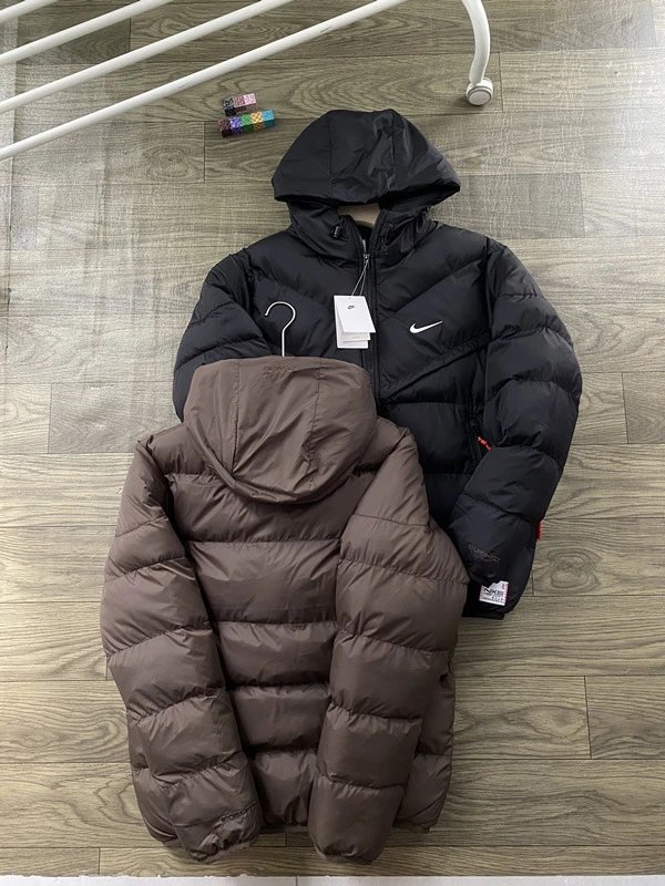Fendi FF Logo Print Down Jacket Black - 4