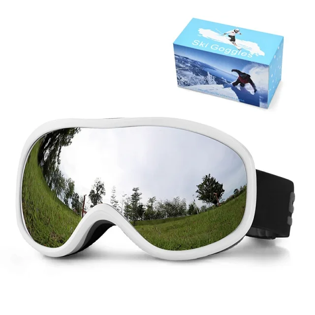 Unbranded Eyewear Ski Goggles with Mirrored Lenses product detail image 3