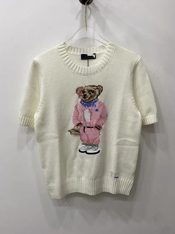 Polo Ralph Lauren Knitwear Crewneck knit sweater with bear or flag motif product detail image 41