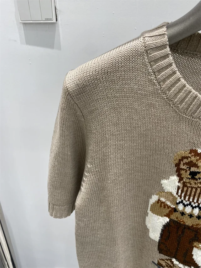 Polo Ralph Lauren Knitwear Crewneck knit sweater with bear or flag motif product detail image 12