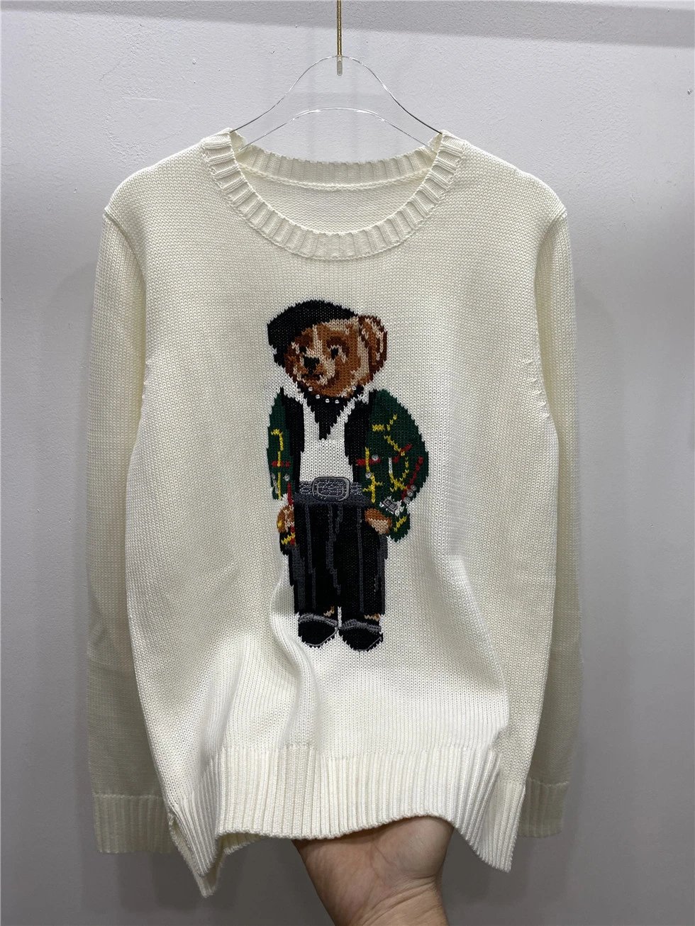 White Bear in Green Outfit