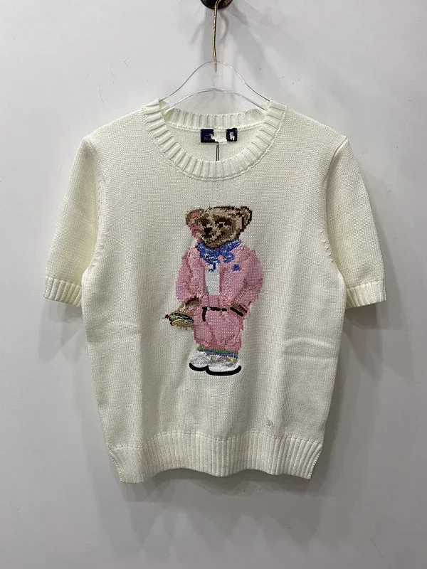 Polo Ralph Lauren Knitwear Crewneck knit sweater with bear or flag motif product detail image 44