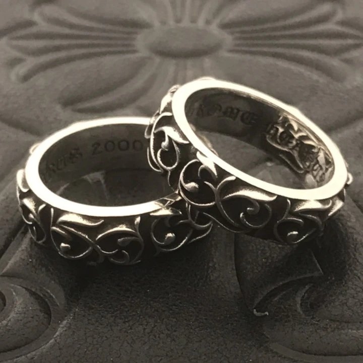 Chrome Hearts Jewelry Gothic Engraved Rings — CJ011