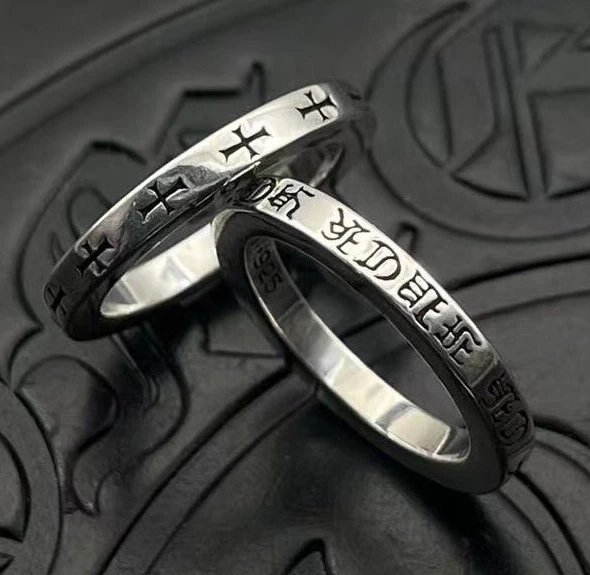 Chrome Hearts Jewelry Gothic Engraved Rings — CJ013