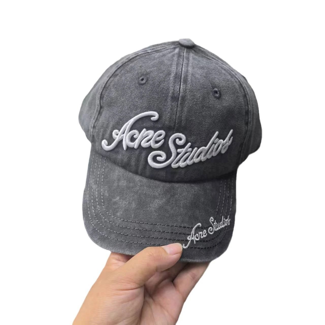 Acne Studios Hats Embroidered Logo Baseball Cap image 5