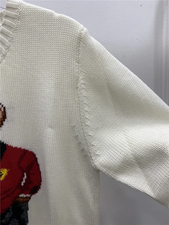 Polo Ralph Lauren Knitwear Crewneck knit sweater with bear or flag motif product detail image 60