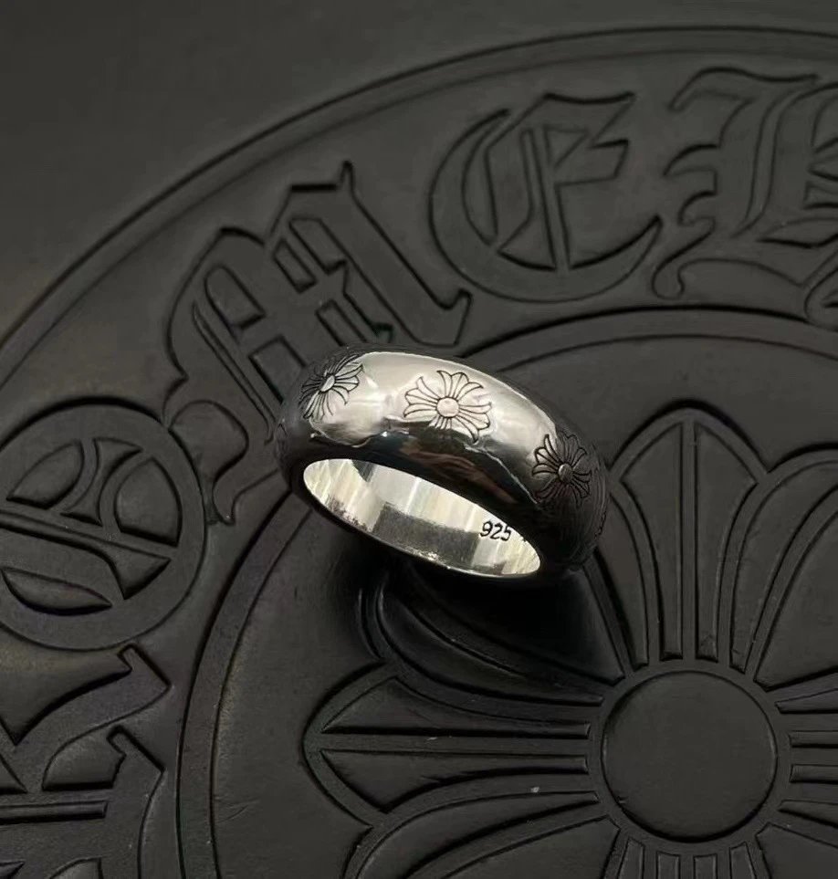 Chrome Hearts Jewelry Gothic Engraved Rings — CJ062