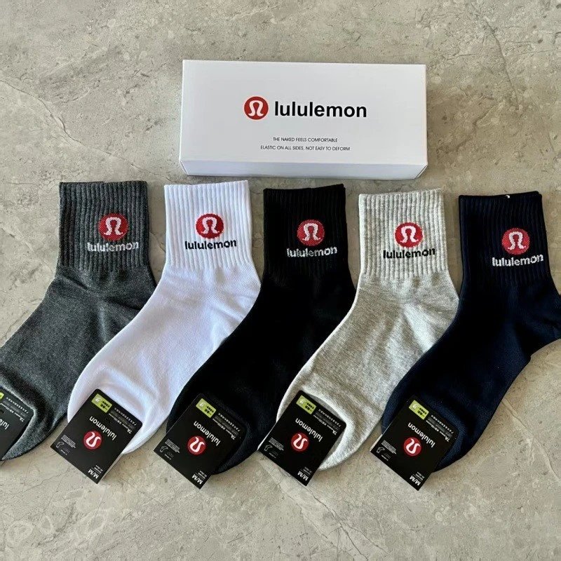 lululemon Socks Logo Crew Multipack — Men's No. 3 (5 pairs)