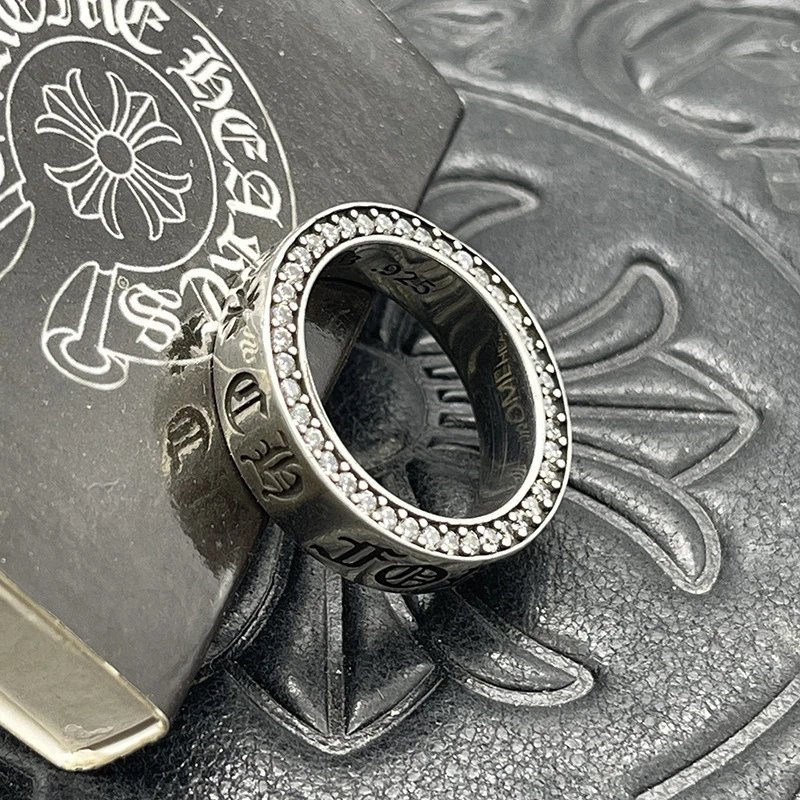 Chrome Hearts Jewelry Gothic Engraved Rings — CJ 081(Distressing)