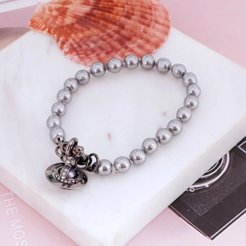 Vivienne Westwood Jewelry Pearl Orb Necklace and Bracelet image 4