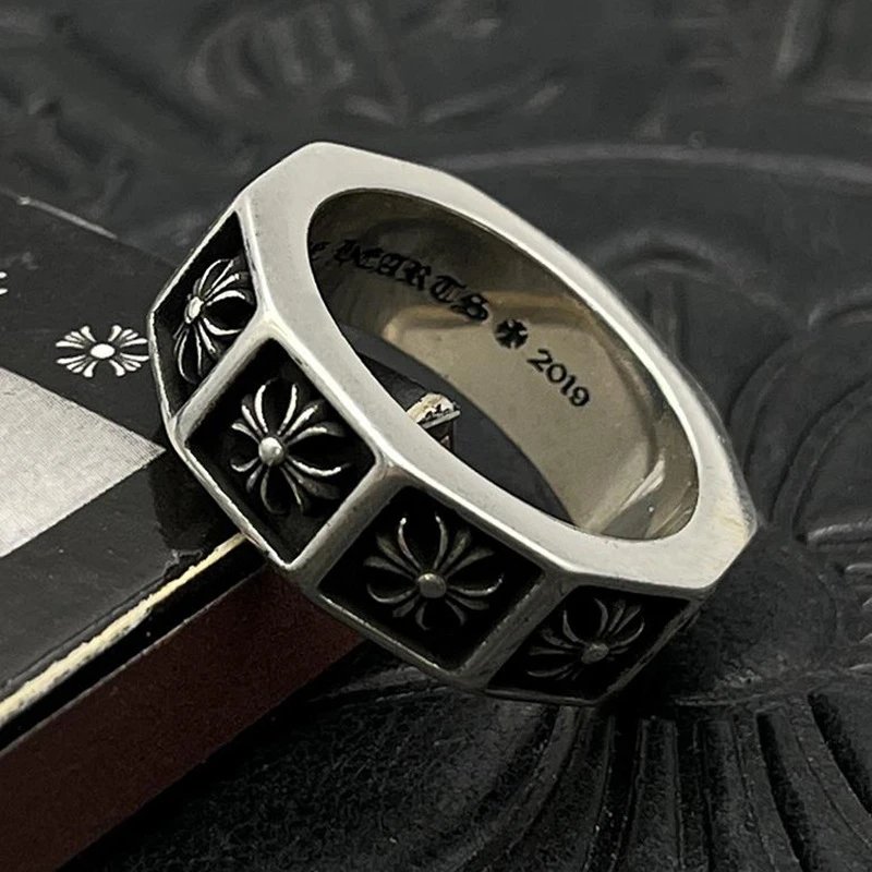 Chrome Hearts Jewelry Gothic Engraved Rings — CJ071