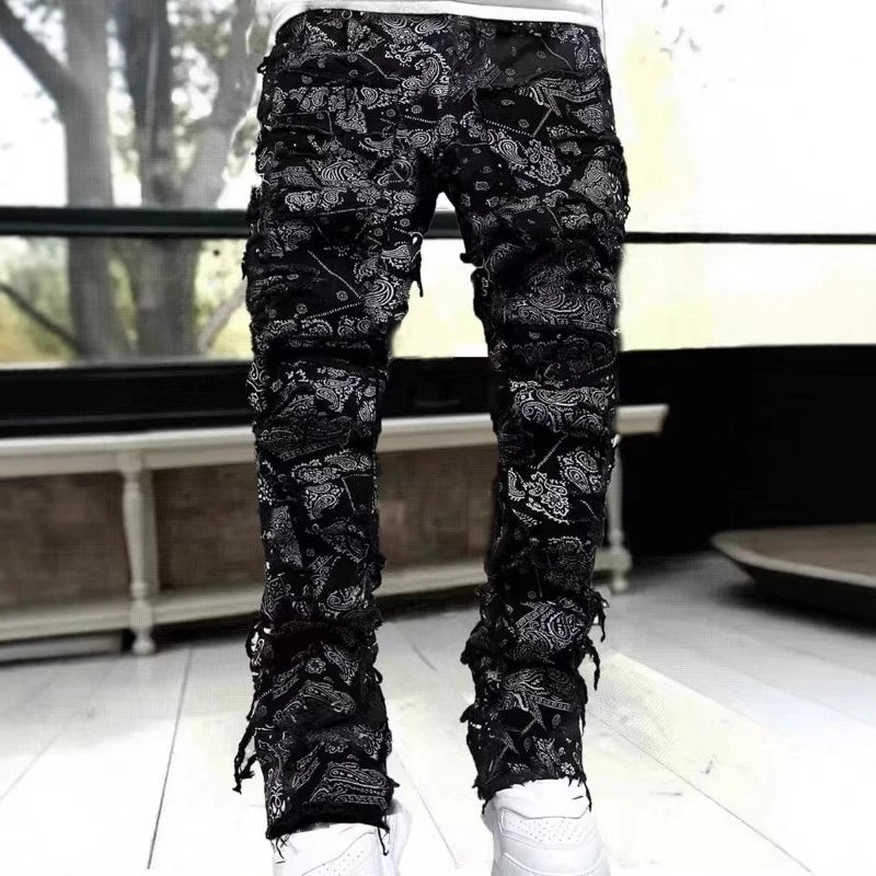 High quality fashionable versatile jeans 1215 6
