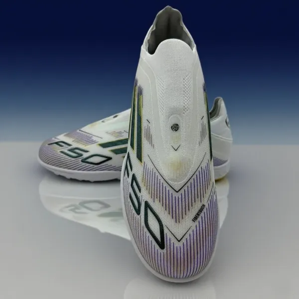 Adidas Xeno F50 Turf Soccer Cleats Black Lime Green Sneakers - 24