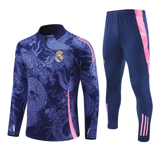 Real Madrid Training Set Black Purple White Activewear - 3
