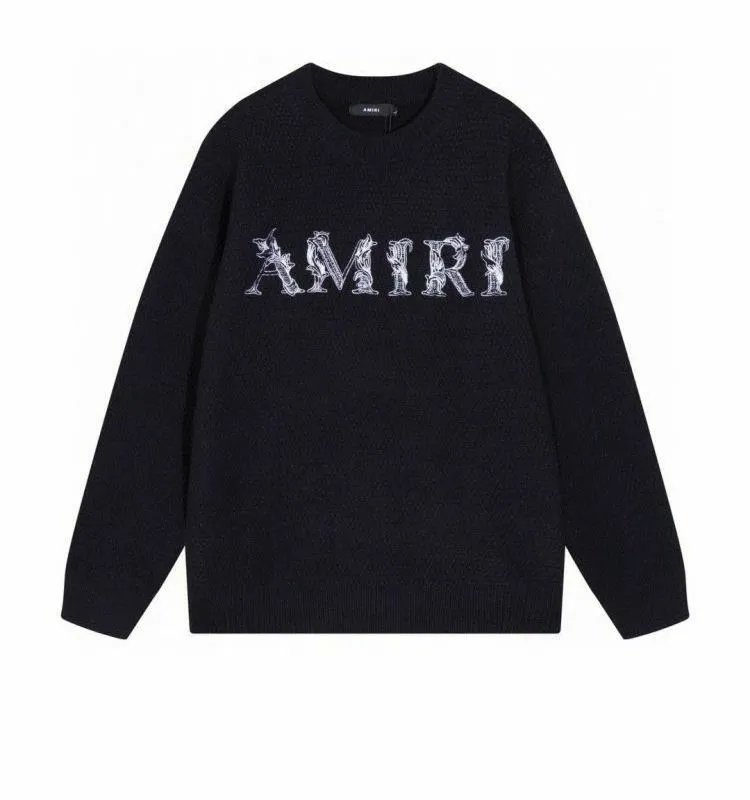 Amiri 3D Logo Knit Sweater White Red - 10