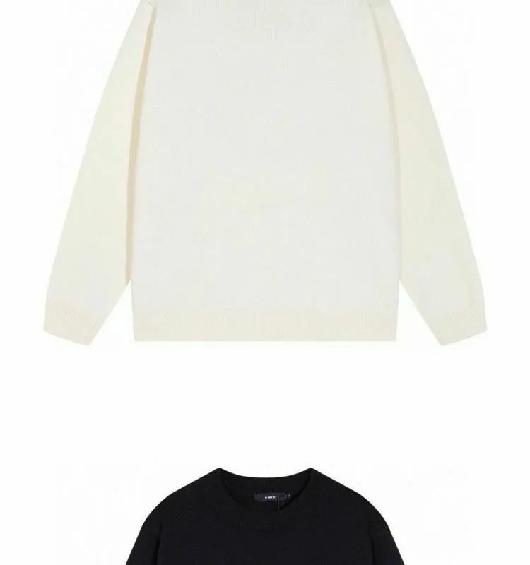 Amiri 3D Logo Knit Sweater White Red - 13