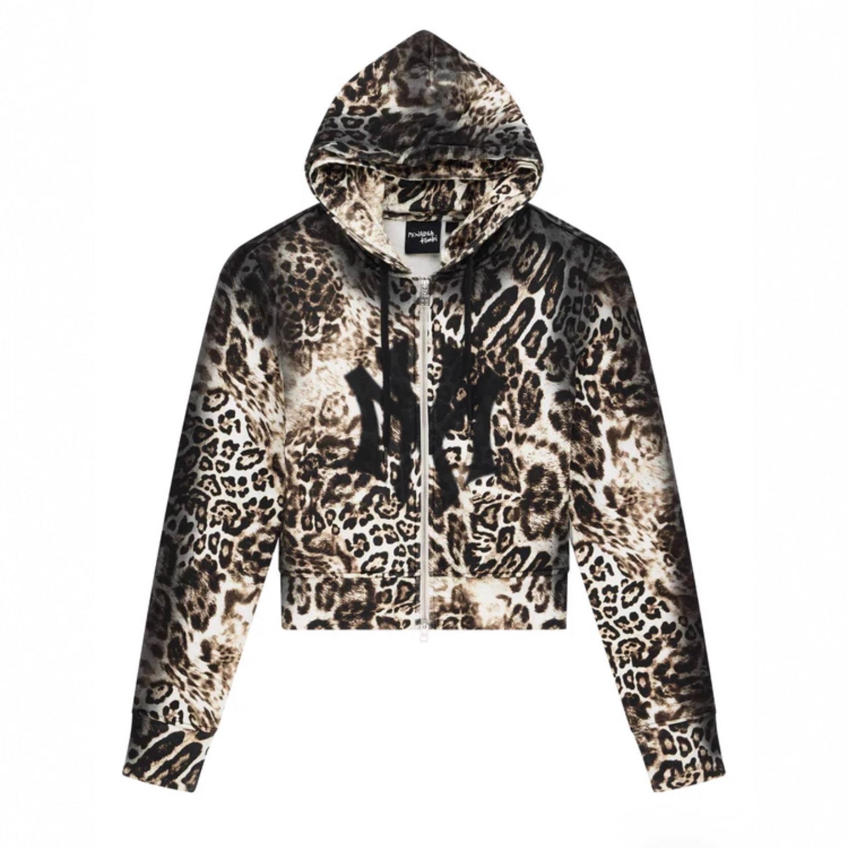 NY Leopard Print Hoodie Jacket