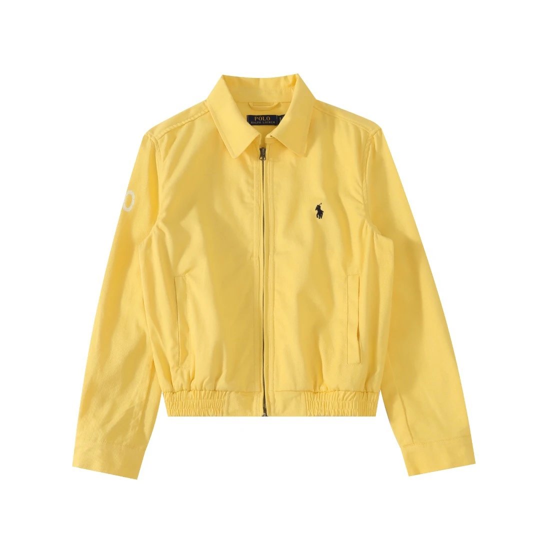 Polo Ralph Lauren Jackets Zip-Front Collared Jacket — 04 Yellow