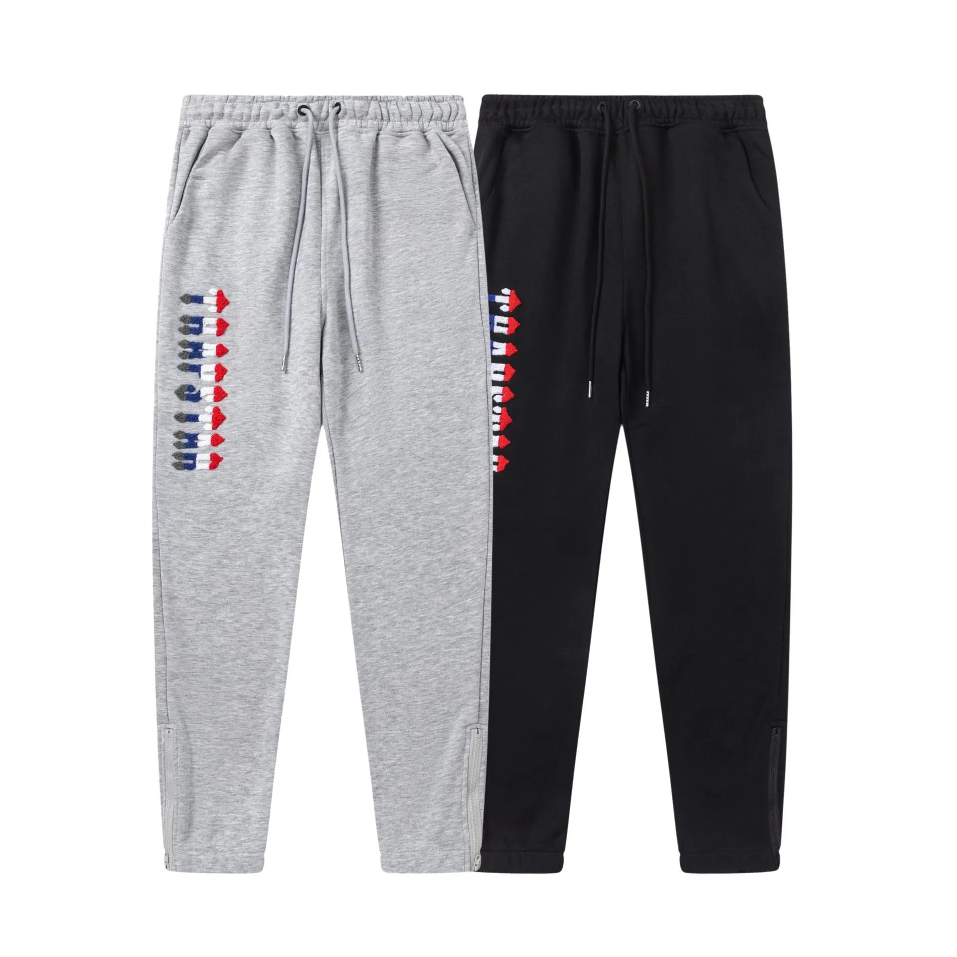 Trapstar Tracksuits Hooded tracksuit with embroidered rocket logo — 8851 pants black
