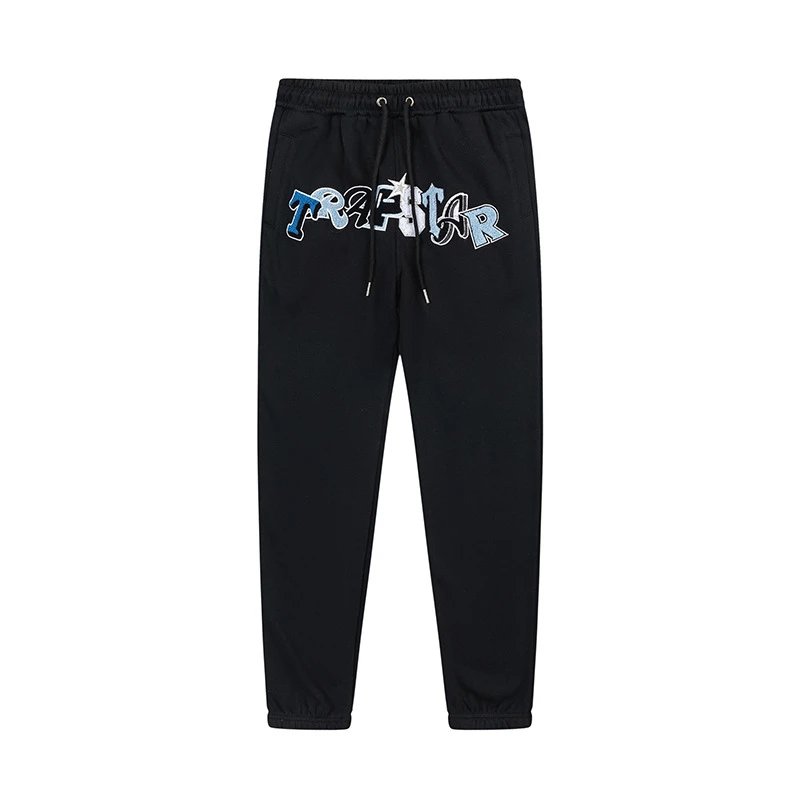 Trapstar Tracksuits Hooded tracksuit with embroidered rocket logo — 8846 pants black