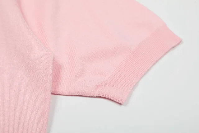 Kenzo Knitwear Short-Sleeve Knit Top with Flower Embroidery product detail image 10