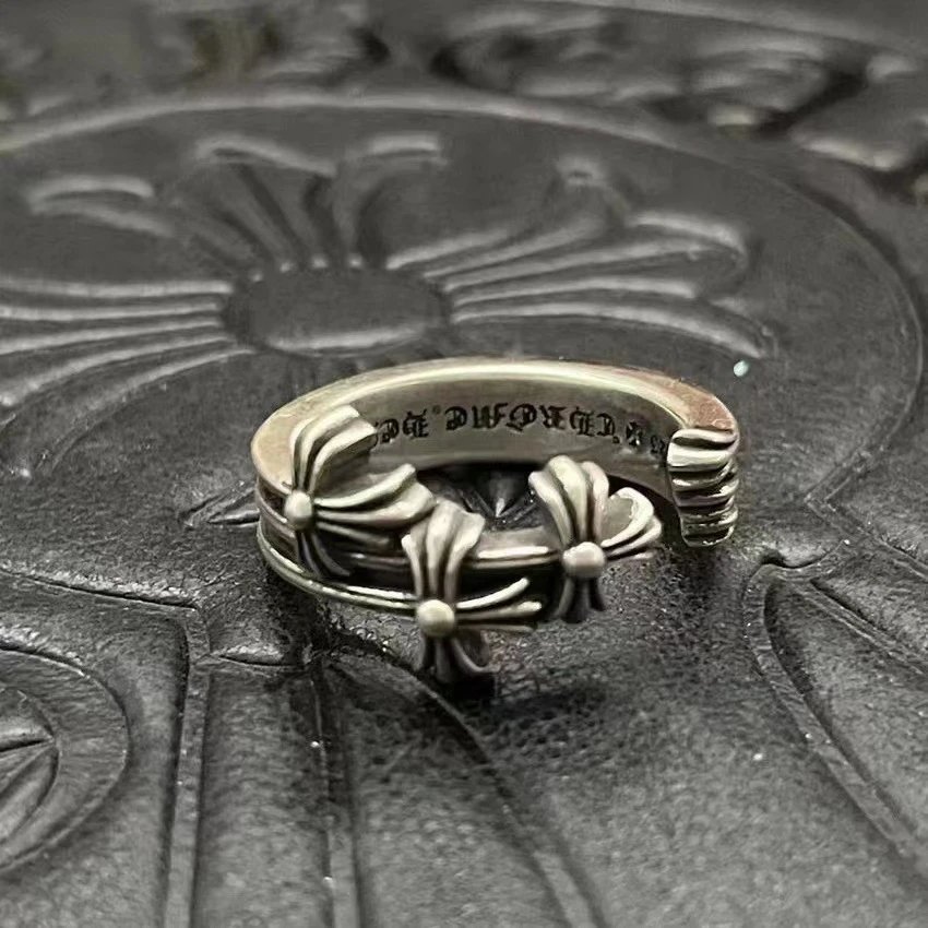 Chrome Hearts Jewelry Gothic Engraved Rings — CJ070