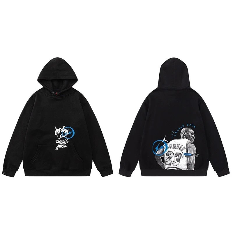 Cactus Jack Hoodies & Sweatshirts Graphic pullover — TS30 Black