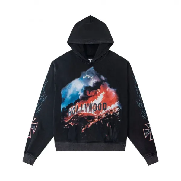 Godspeed Hollywood Volcano Hoodie Black - 1