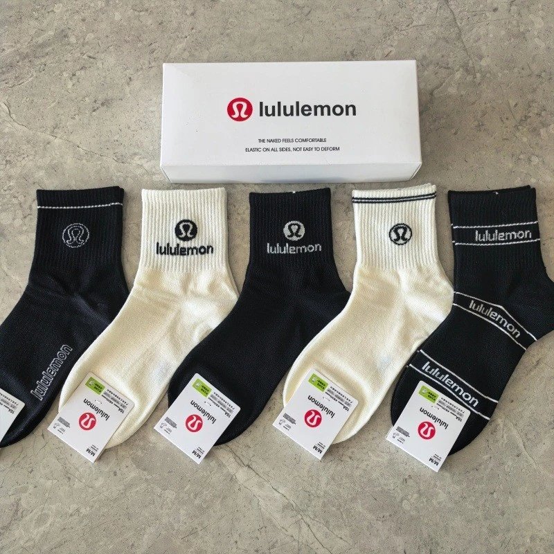 lululemon Socks Logo Crew Multipack — Lady No. 2 (5 pairs)