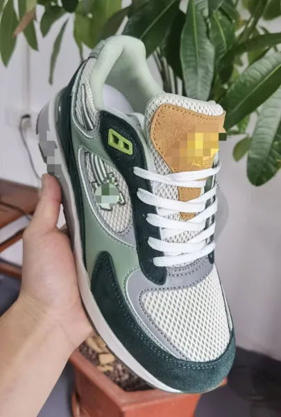 Louis Vuitton Archlight Sneakers Green and Beige Mesh Sneakers - 1