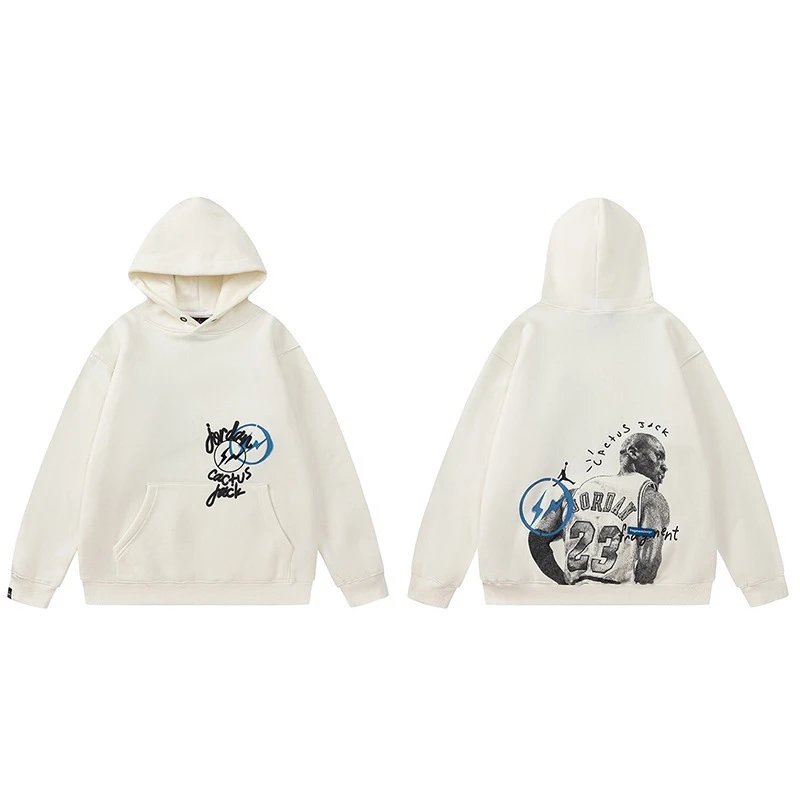 Cactus Jack Hoodies & Sweatshirts Graphic pullover — TS 30 Cream color