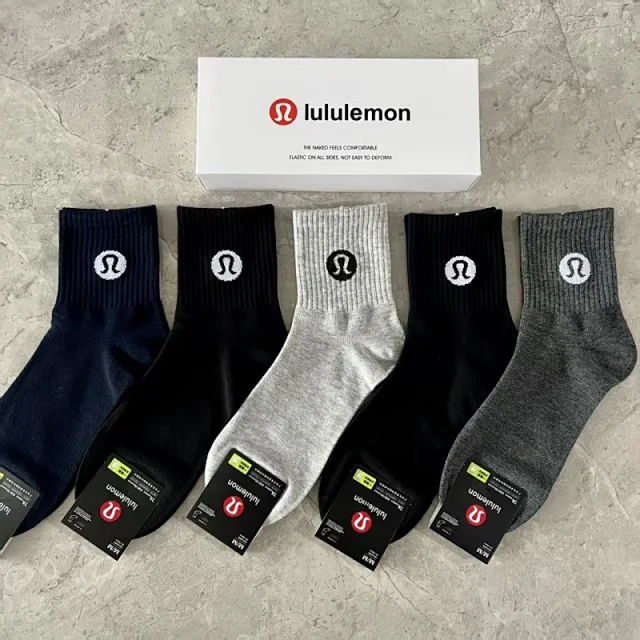 lululemon Socks Logo Crew Multipack product detail image 2