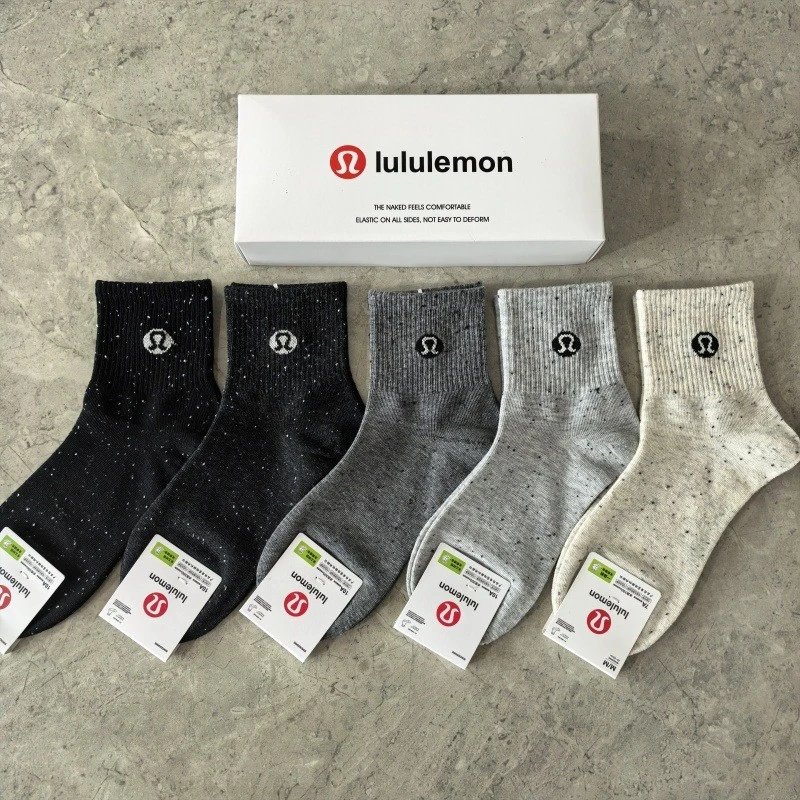 lululemon Socks Logo Crew Multipack — Ladies No. 9 (5 pairs)