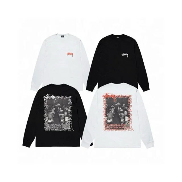 Stüssy T-Shirts Long-Sleeve Logo Print T-Shirt product detail image 5