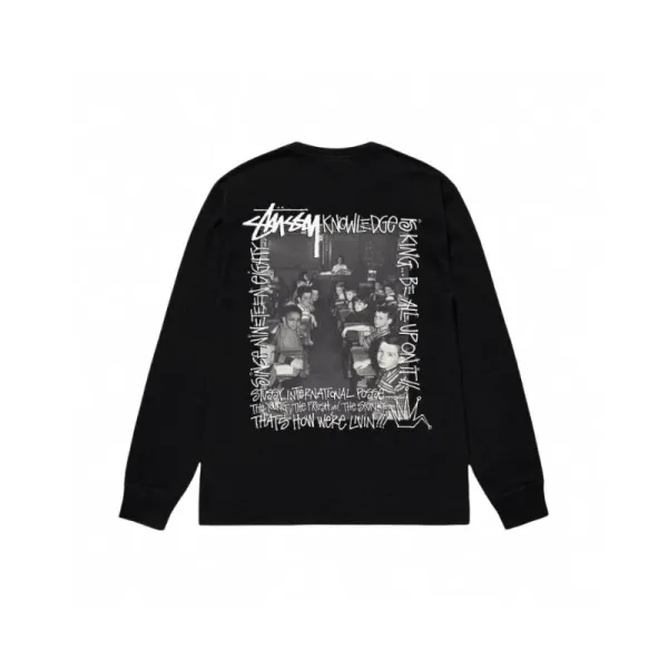 Stussy Classic Logo Long Sleeve T-Shirt Turquoise - 15