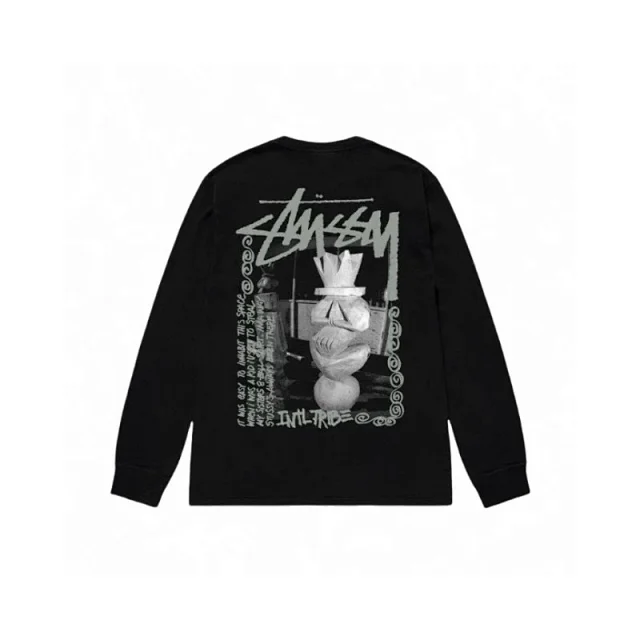 Stüssy T-Shirts Long-Sleeve Logo Print T-Shirt product detail image 18
