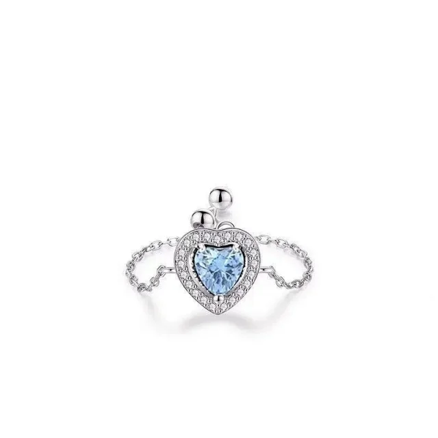 Unbranded Jewelry Heart-shaped crystal pendant necklace product detail image 8