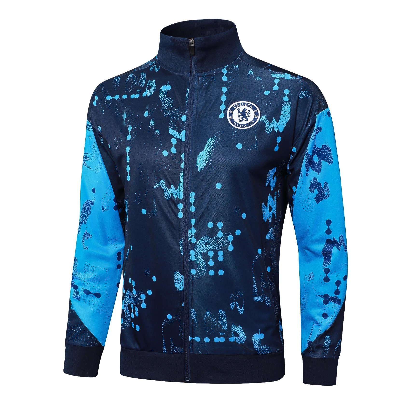 CBF x Artist Collaboration Christ the Redeemer Graphic Track Jacket Blue Outerwear - 11