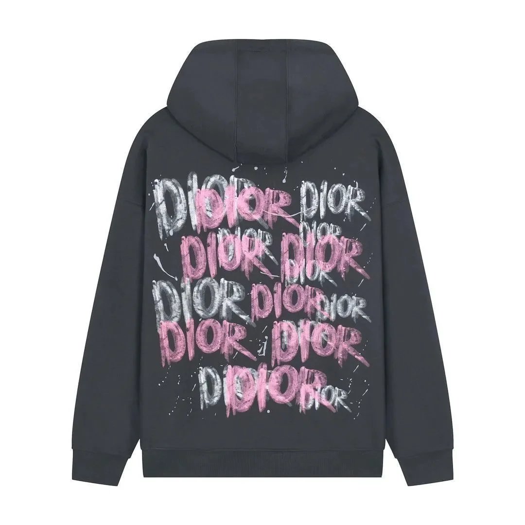 Dior Floral Embroidered Logo Hoodie White - 30
