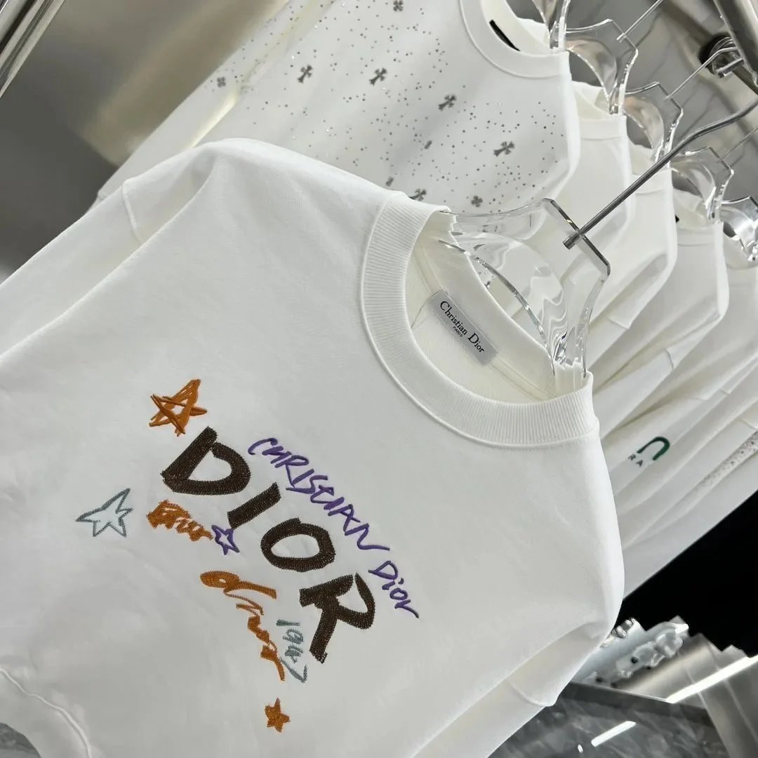 Dior Floral Embroidered Logo Hoodie White - 24