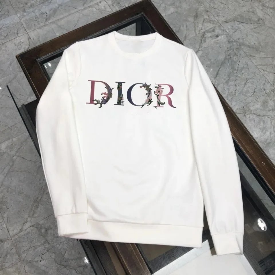 Dior Floral Embroidered Logo Hoodie White - 26