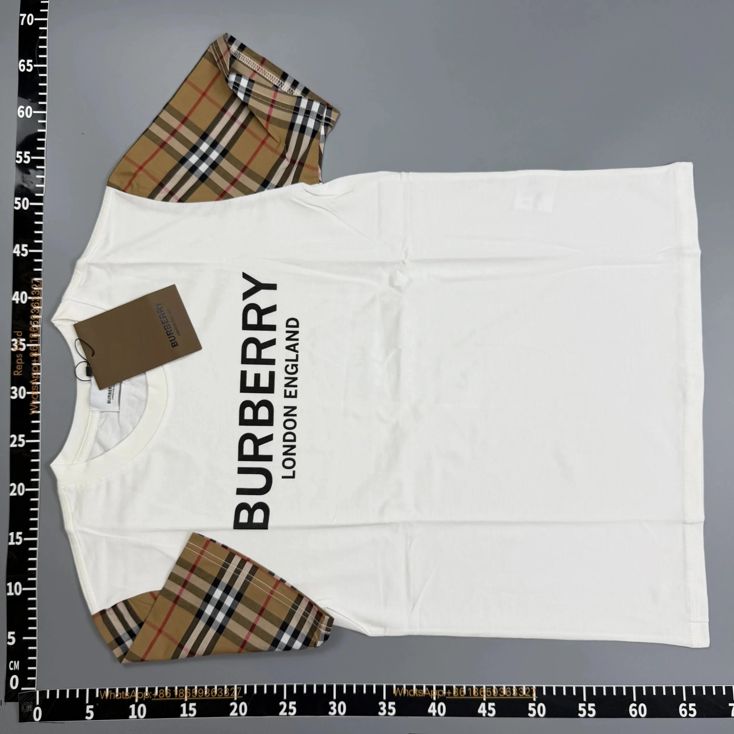 Burberry T-Shirts Short-Sleeve Logo Graphic — 5