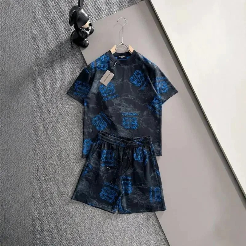 Balenciaga Matching Sets Short-Sleeve T-Shirt and Shorts Set image 2
