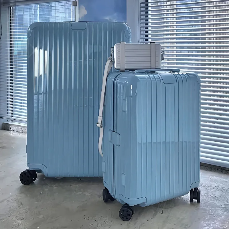 Dior Crossbody Bags Ribbed suitcase-style bag — RIM Glacier Blue