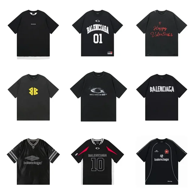 Balenciaga T-Shirts Logo Graphic Short-Sleeve T-Shirt product detail image 1