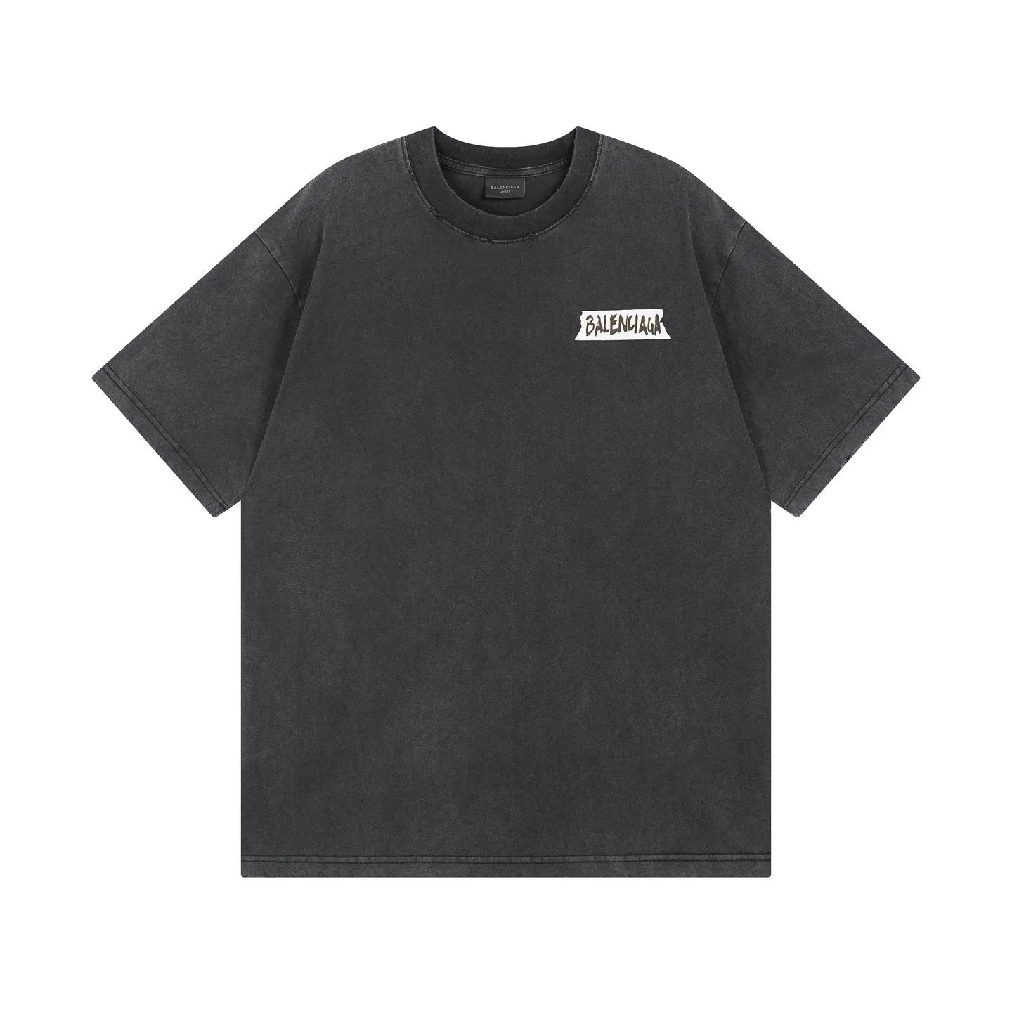 Balenciaga T-Shirts Logo Graphic Short-Sleeve T-Shirt — 13